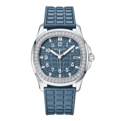 Aquanaut 5067A-025 35.6mm "Blue" Bezel Moissanite - VIP Version