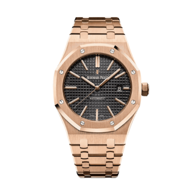 Audemars Piguet Royal Oak Selfwinding 15400OR 41mm Black Dial Rose Gold - VIP Version