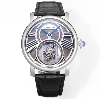 Cartier Rotonde Tourbillon Mysterieux 45mm Grey Dial - VIP Version
