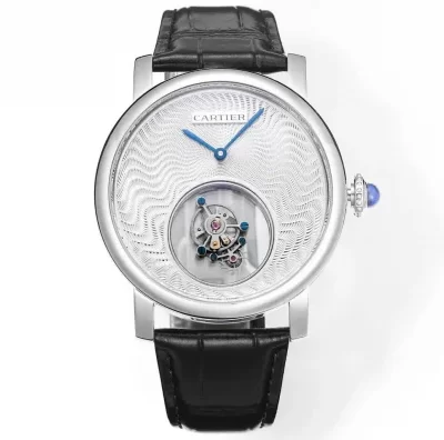 Cartier Rotonde Tourbillon Mysterieux 45mm Silver Dial - VIP Version