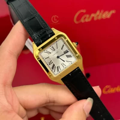 Cartier Santos-Dumont White Dial 38mm x 27.5mm Yellow Gold - VIP Version