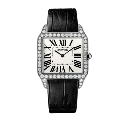 Cartier Santos – Dumont White Dial Benzel Swarovski 38mm x 27.5mm Steel - VIP Version