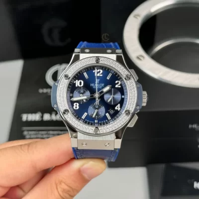 Hublot Big Bang Steel Diamonds 44mm Blue Dial HUB.4100 - VIP Version