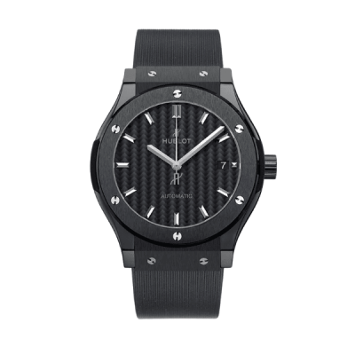 Hublot Classic Fusion Ceramic Black 42mm Carbon Dial JJZ Base - VIP Version