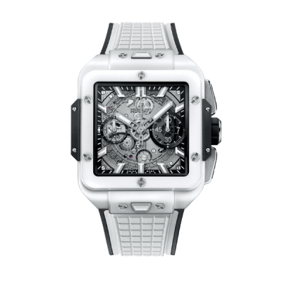 Hublot Square Bang Unico 821.HX.0170.RX 821HX0170RX 42mm White Dial Ceramic - VIP Version