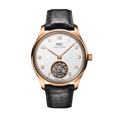 IWC Portugieser Tourbillon IW545801 42mm White Dial Rose Gold - VIP Version