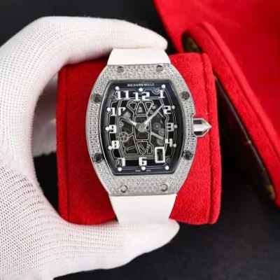 Richard Mille RM67-02 White Silver Full Diamond CZ - VIP Version